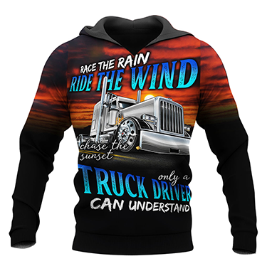 Premium Customized Name 3D All Over Printed Unisex Shirt For Trucker