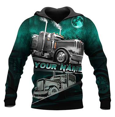 Premium Customized Name 3D All Over Printed Unisex Shirt For Trucker