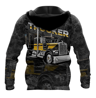 Premium Customized Name 3D All Over Printed Unisex Shirt For Trucker