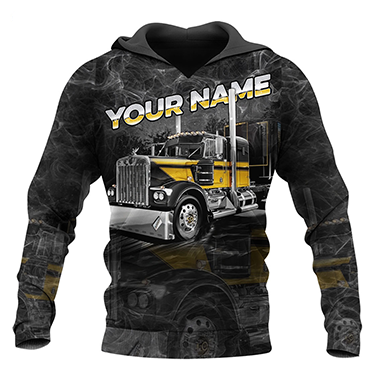 Premium Customized Name 3D All Over Printed Unisex Shirt For Trucker