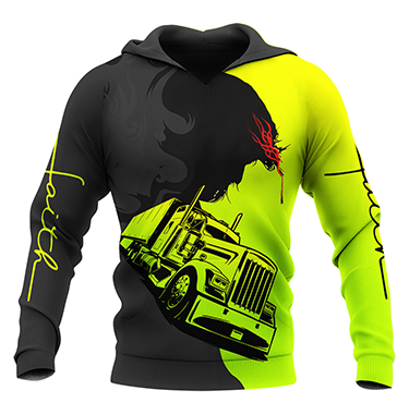 Premium Customized Name 3D All Over Printed Unisex Shirt For Trucker