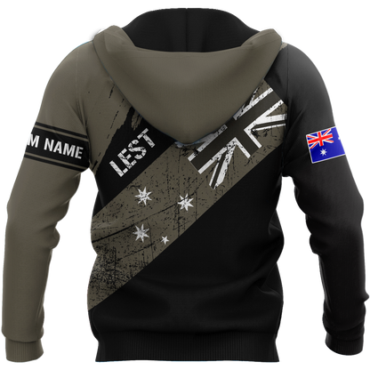 Personalized Australian Veteran 3D Printed Unisex Shirts TN