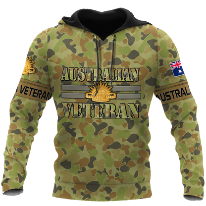 Australian Veteran 3D Printed Unisex Shirts TN