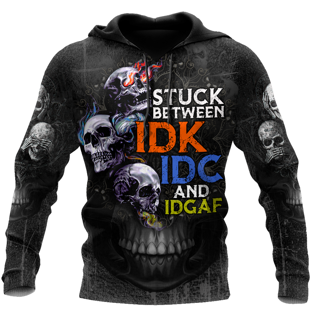 Customize Name Stuck Skull Hoodie For Men And Women TNA23032103