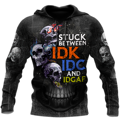 Customize Name Stuck Skull Hoodie For Men And Women TNA23032103