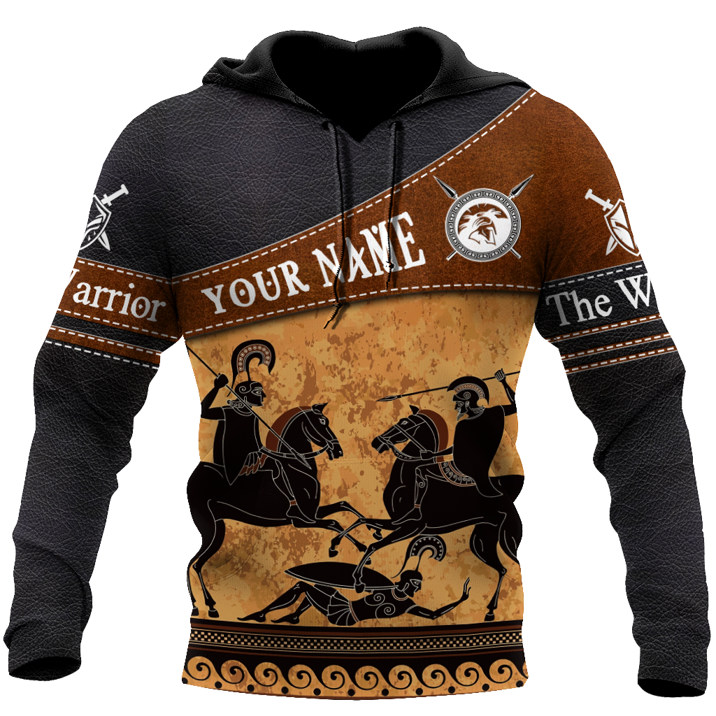 Custom name Ancient greece warrior Greek Mythology 3D print shirts