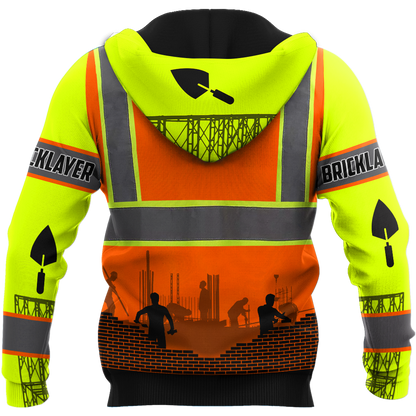 Bricklayer Safety Custom Name 3D All Over Printed Shirts