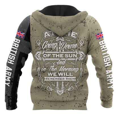 Custom name British Camo 3D Design Print Shirts