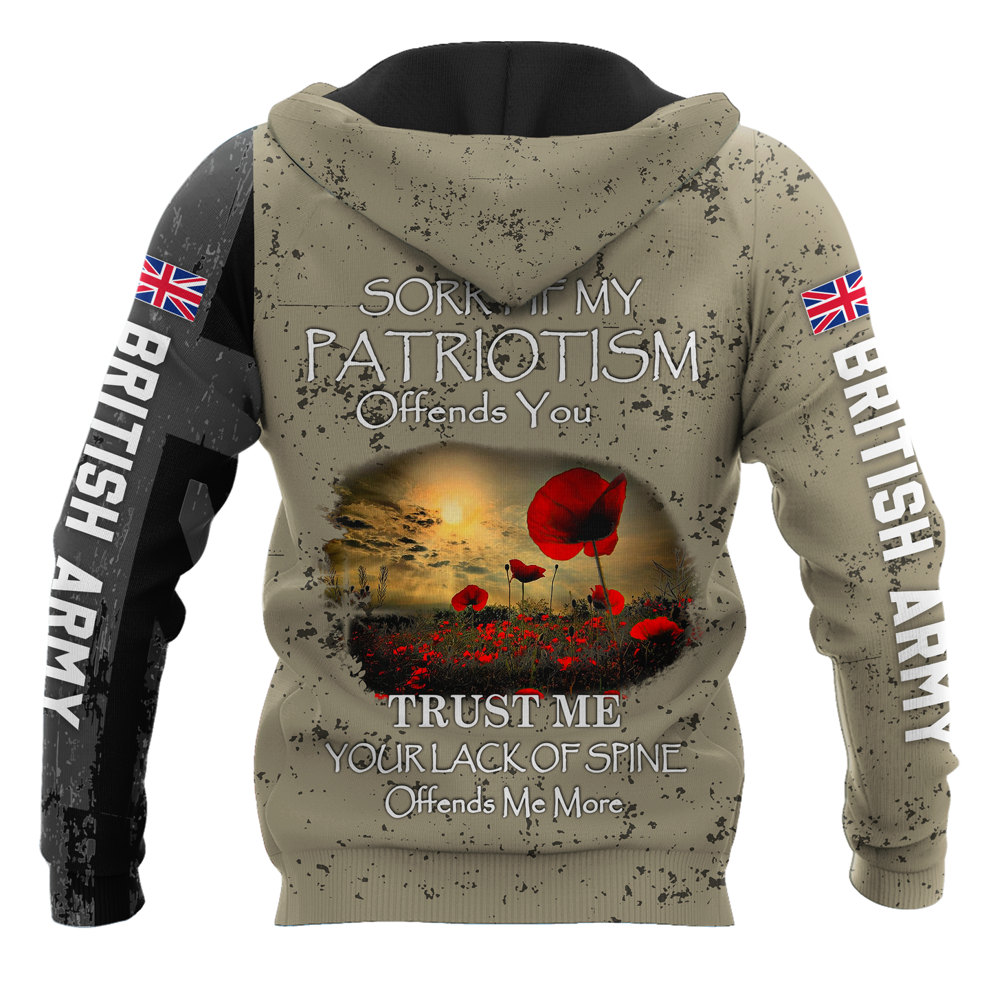 Custom name British Camo 3D Design Print Shirts