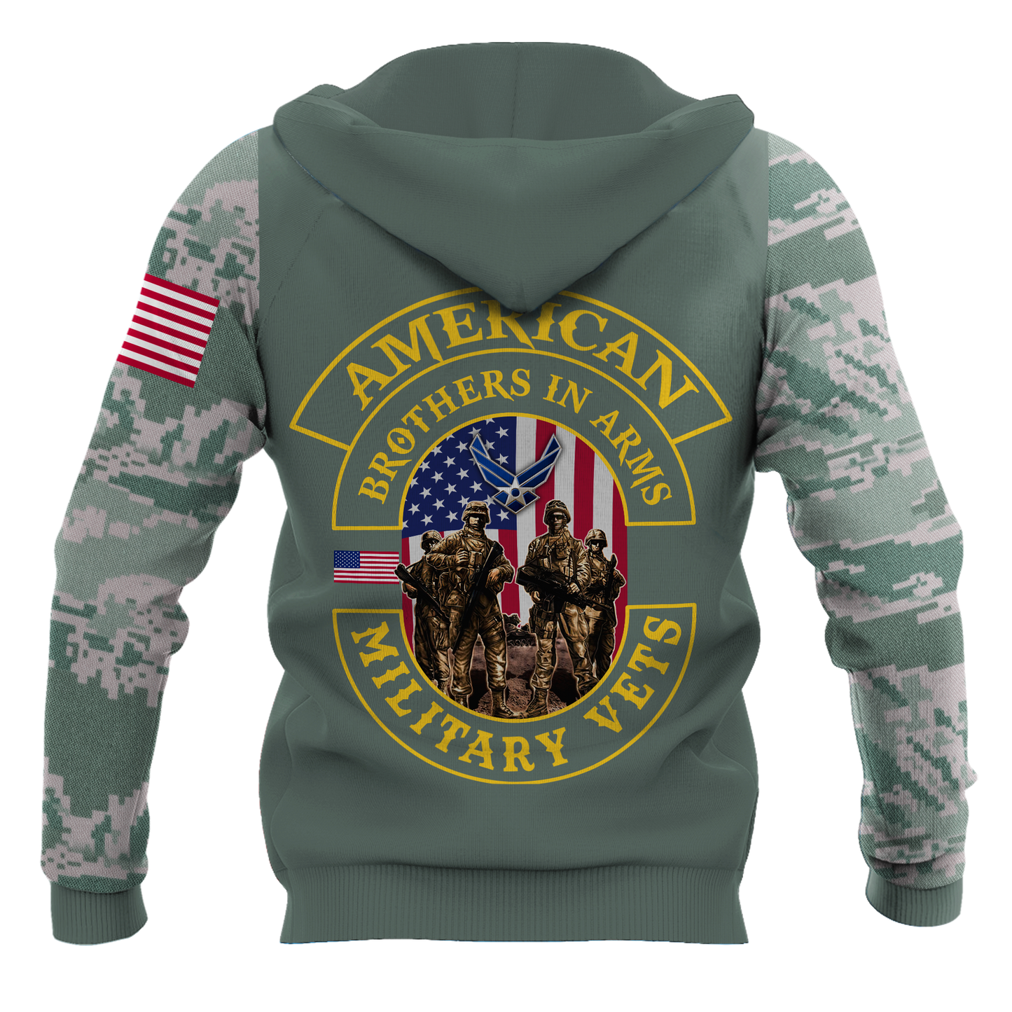Custom name US Air Force Veteran Brothers in arms 3D print shirts