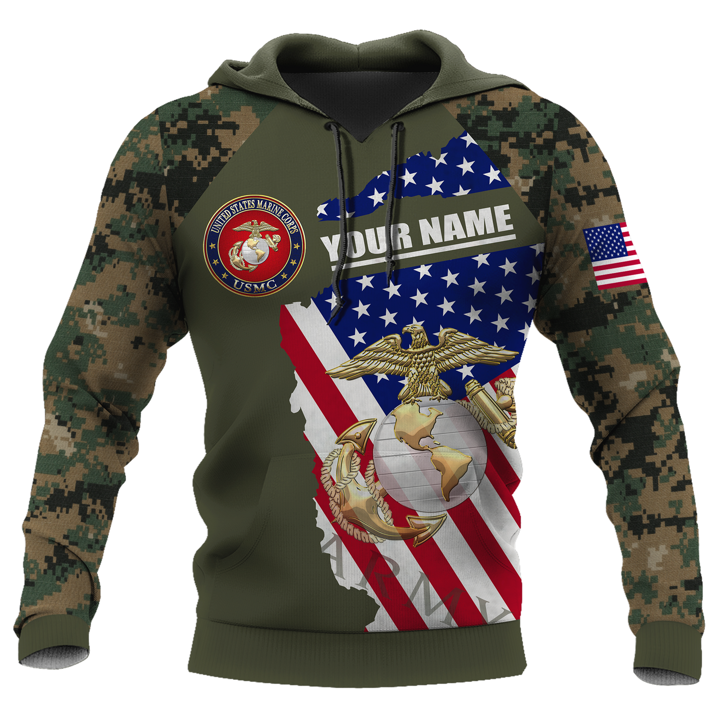 Custom name US Marine Corps Veteran Brothers in arms 3D print shirts