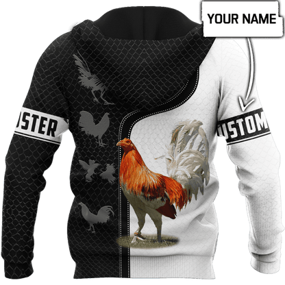 Personalized Rooster 3D Printed Unisex Shirts DD24042105