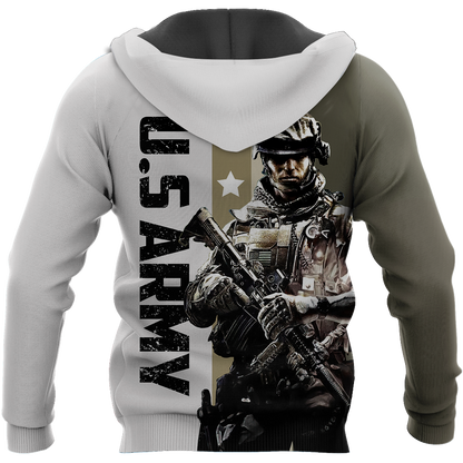US Army 3D All Over Printed Hoodie SN24052105