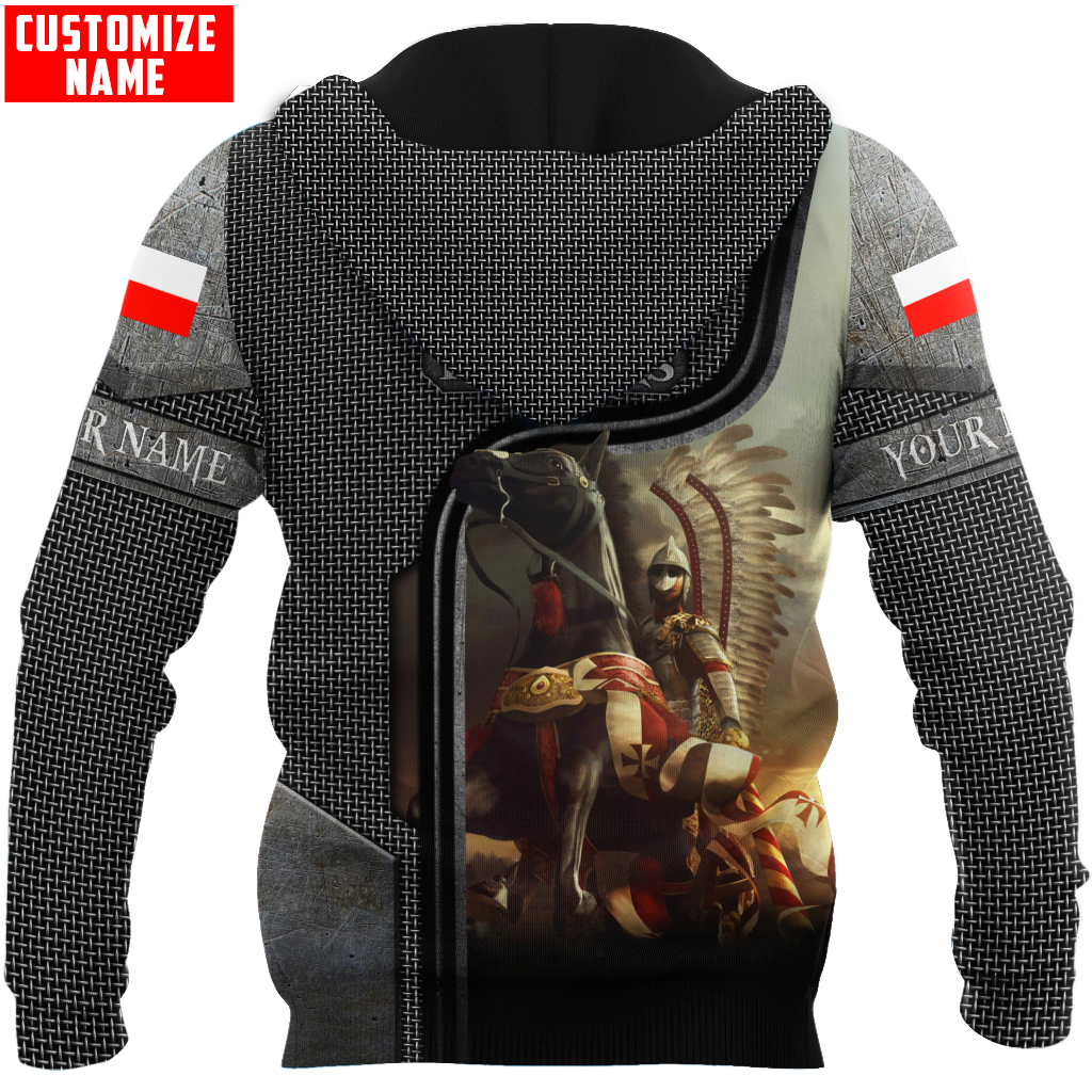 Premium Cavalry Winged Hussars armour pattern Custom name 3D Printed Shirts