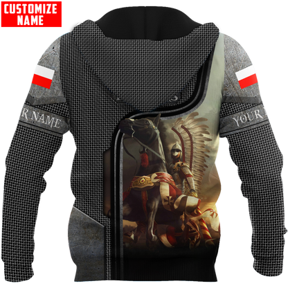 Premium Cavalry Winged Hussars armour pattern Custom name 3D Printed Shirts
