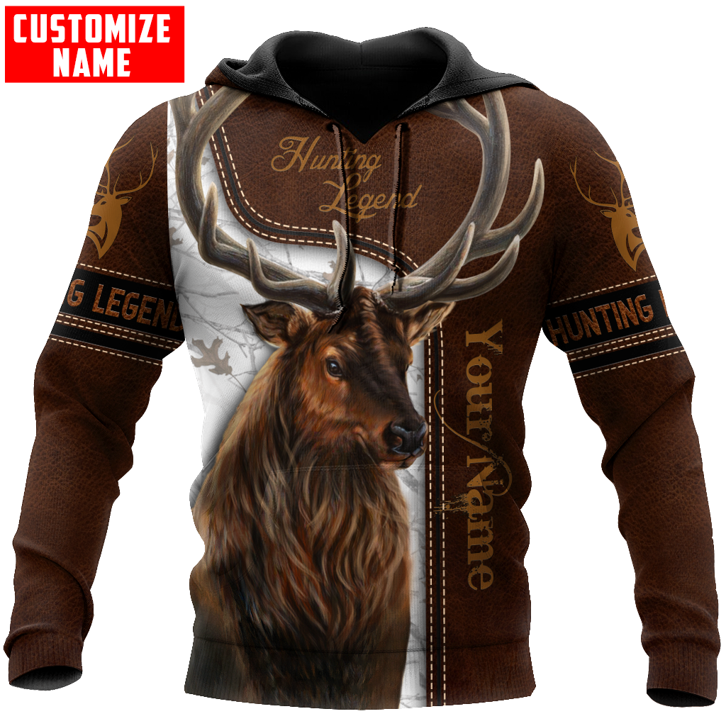 Customized Name Hunting Legend 3D All Over Printed Unisex Shirt