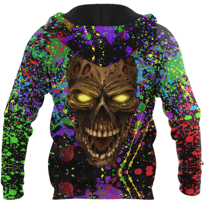 Colorful Skull Hoodie For Men And Women MH25012103