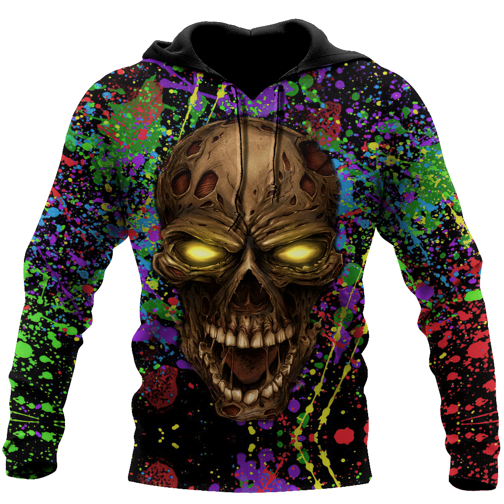 Colorful Skull Hoodie For Men And Women MH25012103