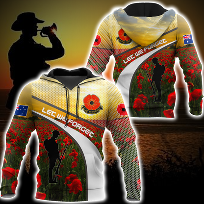 Premium Anzac Day 3D All Over Printed