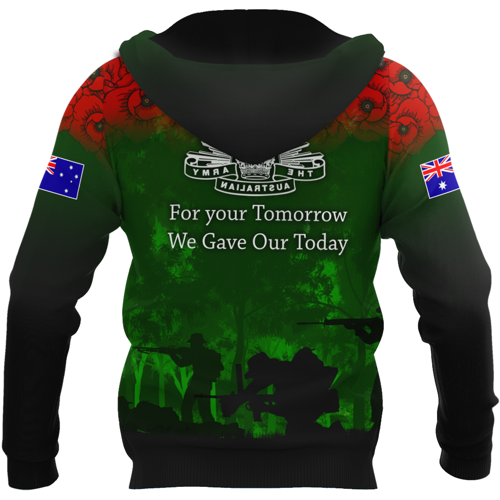 Premium Unisex Hoodie Remember Anzac Day ML PD25022102