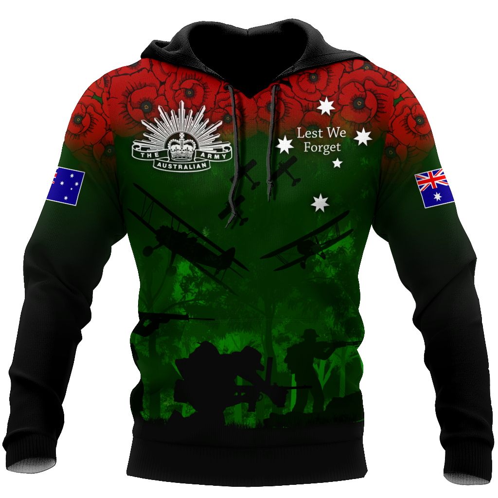 Premium Unisex Hoodie Remember Anzac Day ML PD25022102