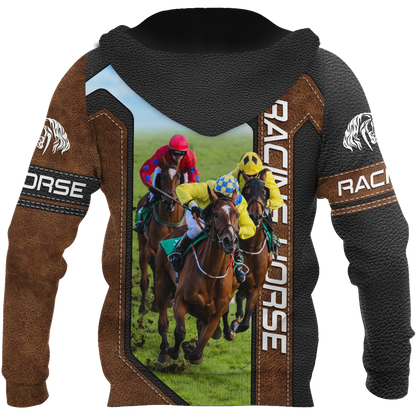 Racing Horse 3D All Over Printed Unisex Shirts