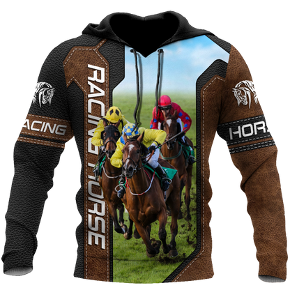 Racing Horse 3D All Over Printed Unisex Shirts