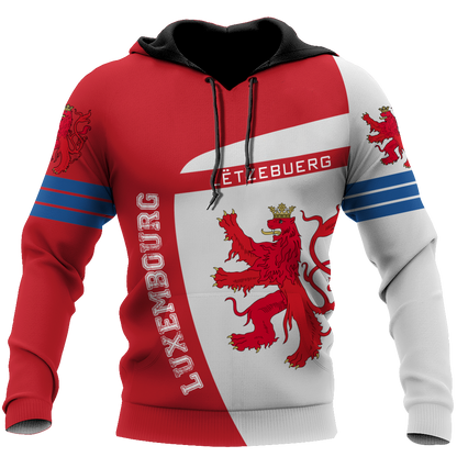 Luxembourg 3D All Over Printed Shirts For Men And Women