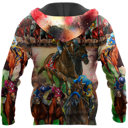 Racing Horse 3D All Over Printed Unisex Shirts