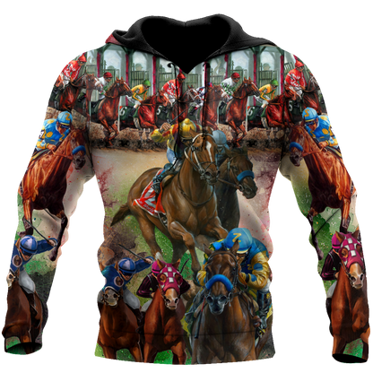 Racing Horse 3D All Over Printed Unisex Shirts