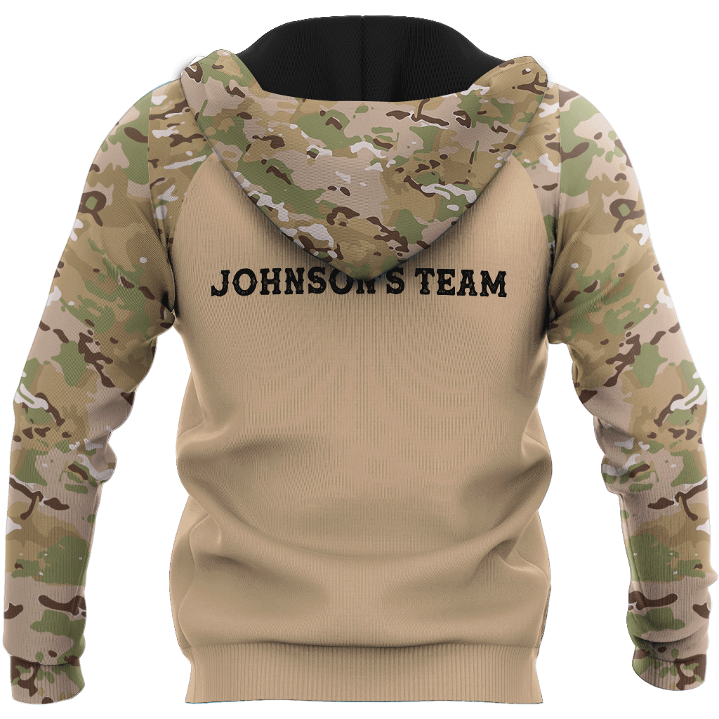 Customized Your Name And Team's Name Hunting Season 3D All Over Printed Unisex Shirts