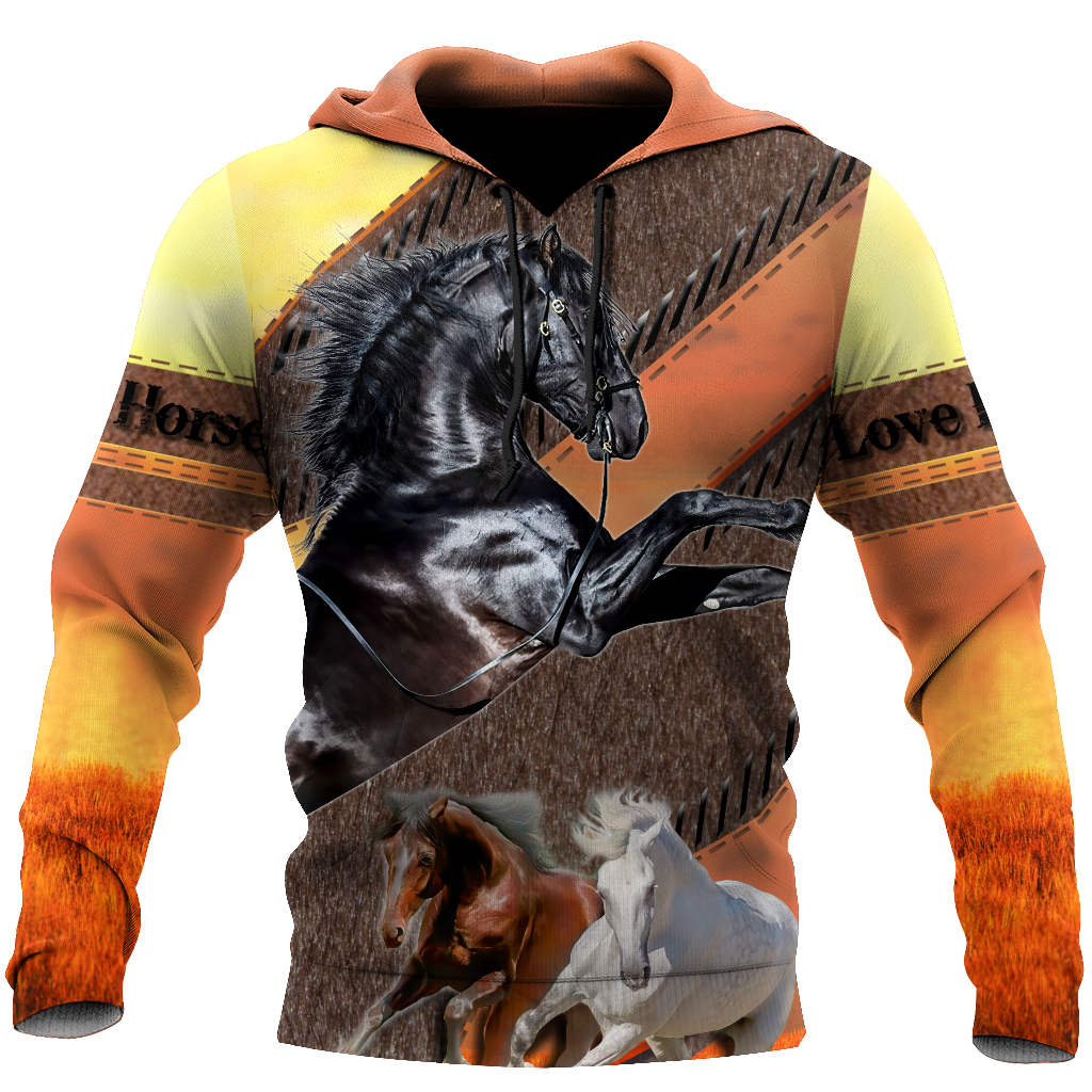 Love Horse 3D All Over Printed Hoodie For Men And Women HHT25112002CL