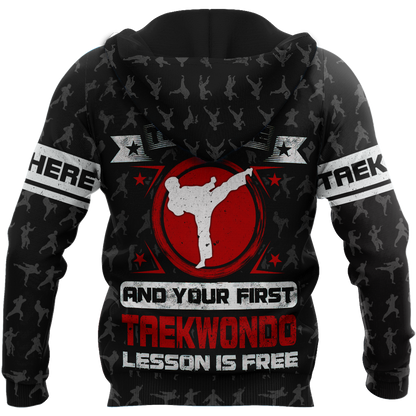 Customize Name Taekwondo Hoodie For Men And Women TNA26032104