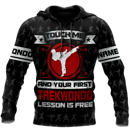 Customize Name Taekwondo Hoodie For Men And Women TNA26032104