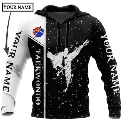 Customize Name Taekwondo Hoodie For Men And Women DD26032105