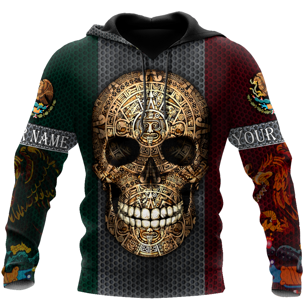 Aztec Mexican Skull 3D All Over Printed Shirts JJ26052101 NT