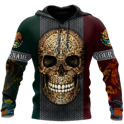 Aztec Mexican Skull 3D All Over Printed Shirts JJ26052101 NT