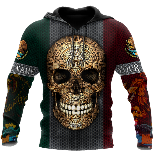 Aztec Mexican Skull 3D All Over Printed Shirts JJ26052101 NT