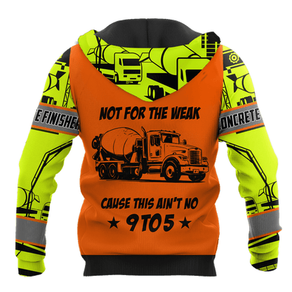 Concrete Finisher Not for the Weak Custom name 3D printed shirts