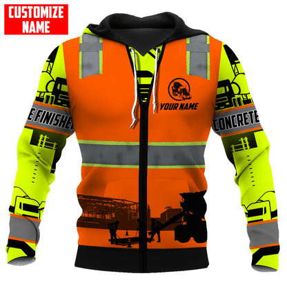 Concrete Finisher Not for the Weak Custom name 3D printed shirts