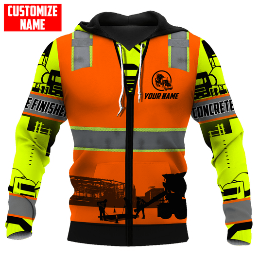 Concrete Finisher Not for the Weak Custom name 3D printed shirts