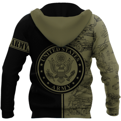 US Army 3D All Over Printed Unisex Shirts
