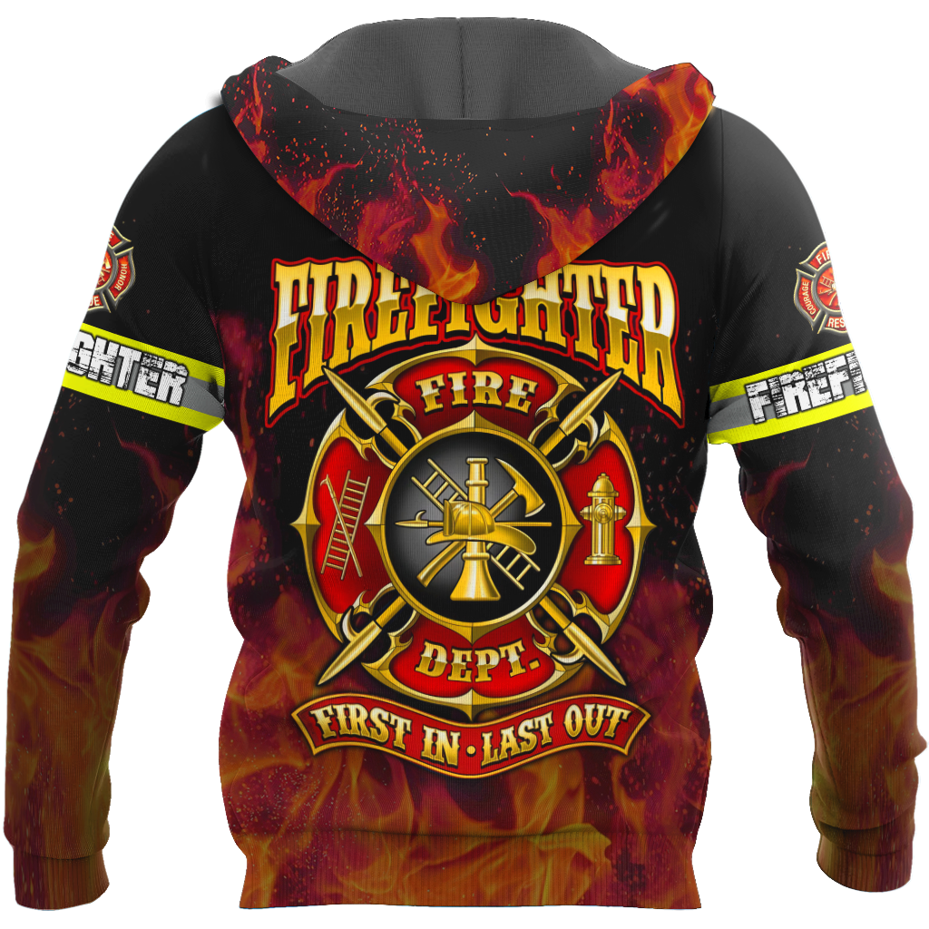3D All Over Printed Firefighter  Unisex Shirts Custom Name XT