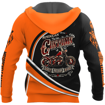 Personalized Name Motorcycle Racing 3D All Over Printed Unisex Shirts Bikers And Beer