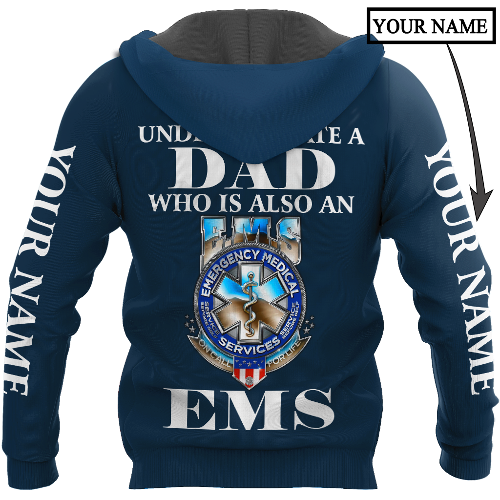 Premium EMS Personalized Name 3D All Over Printed Unisex Shirts