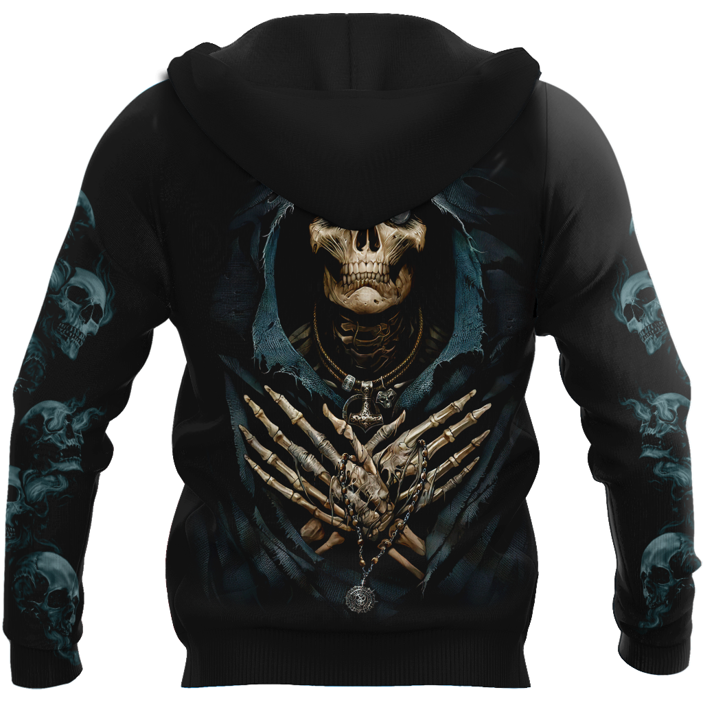 Skull And Coin In Eyes Hoodie For Men And Women MH27022102