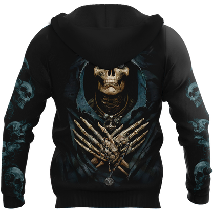 Skull And Coin In Eyes Hoodie For Men And Women MH27022102