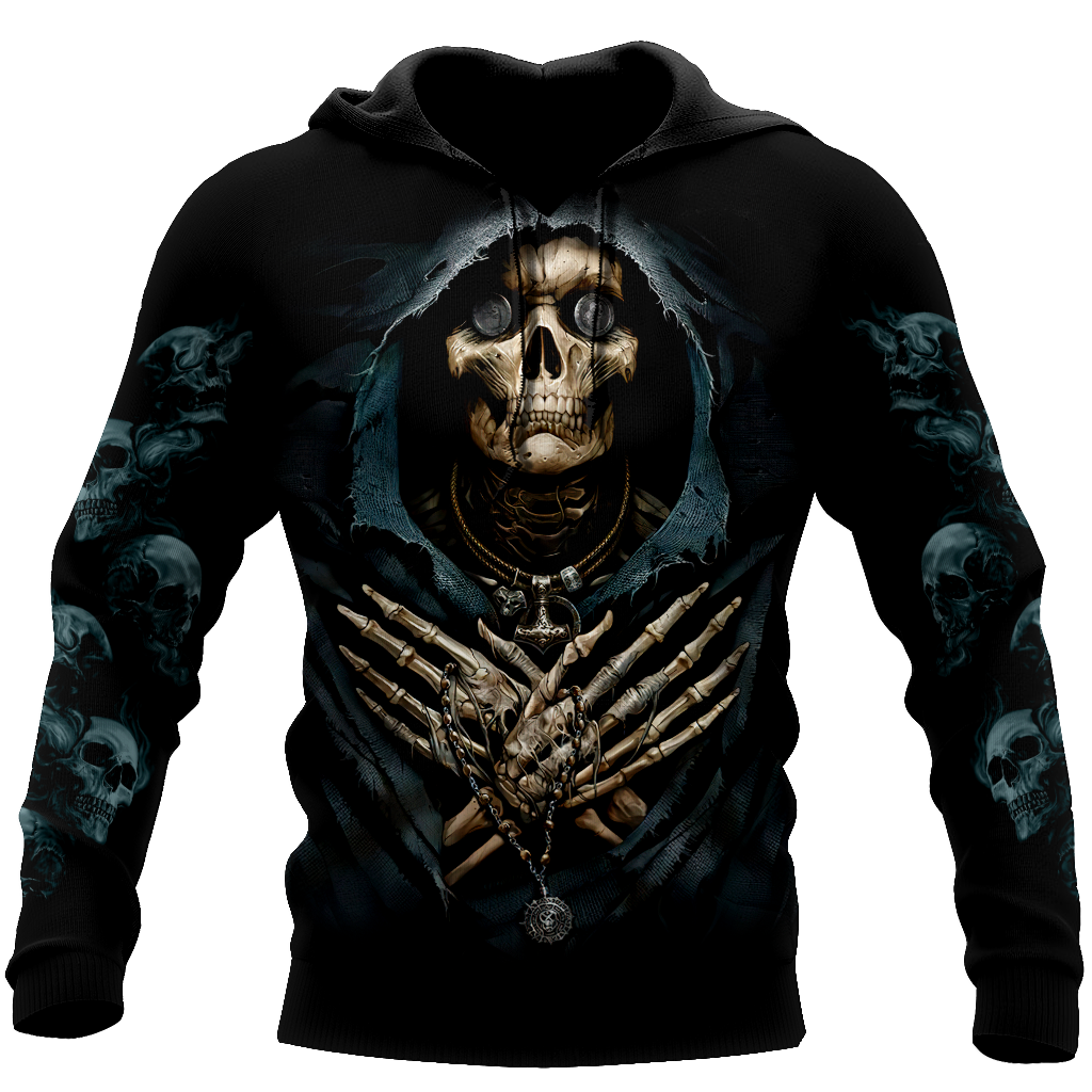 Skull And Coin In Eyes Hoodie For Men And Women MH27022102