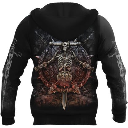 Warrior Skull Hoodie For Men And Women MH27022104