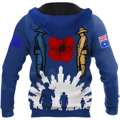 Personalized Name Anzac Day 3D All Over Printed Unisex Shirts